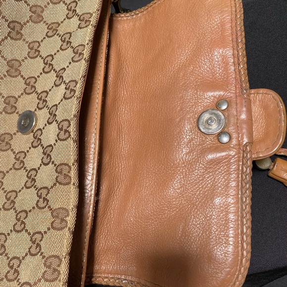 GUCCI Monogram Marrakech Evening Bag Brown - Picture 11 of 16